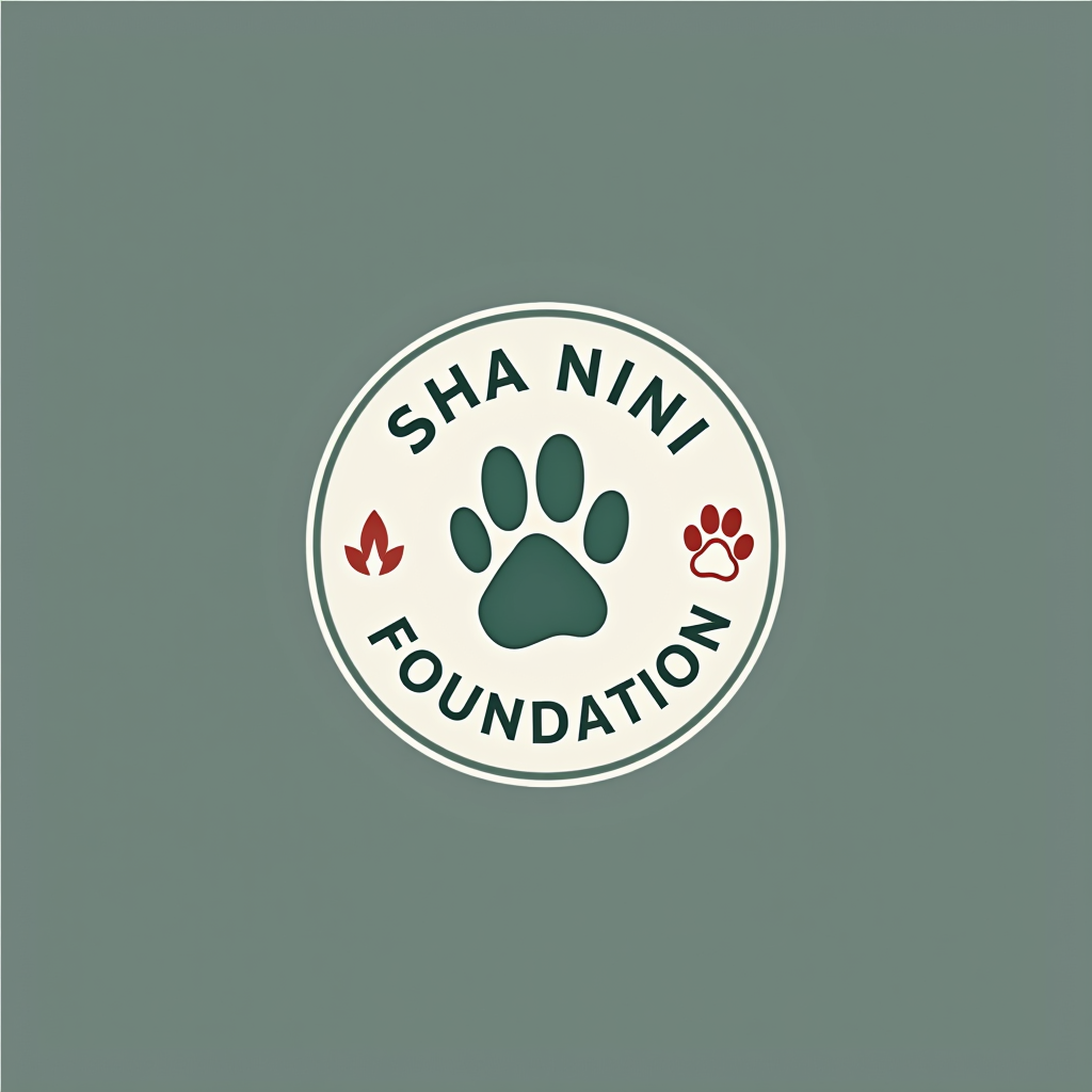 Sha Nini Foundation logo featuring animal welfare symbols and community care imagery