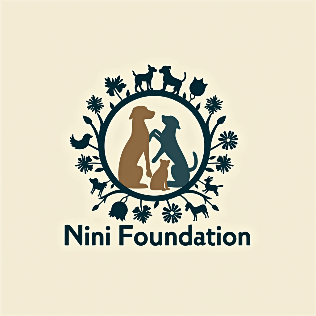 Sha Nini Foundation logo featuring animal welfare symbols and community care imagery